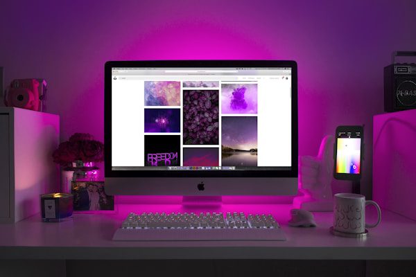 Optimized Gaming Environment Design Ergonomically optimized gaming setup with proper lighting and environmental controls